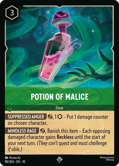 Potion of Malice (Whispers in the Well) Near Mint Cold Foil