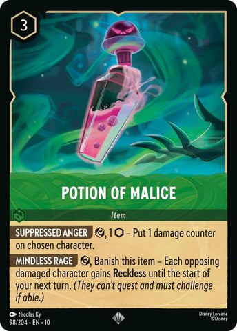 Potion of Malice (Whispers in the Well) Near Mint Cold Foil