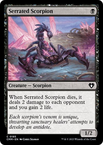 Serrated Scorpion (Commander Masters) Near Mint Foil
