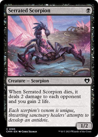 Serrated Scorpion (Commander Masters) Near Mint Foil