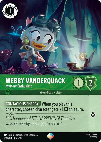 Webby Vanderquack - Mystery Enthusiast (Epic) (Whispers in the Well) Near Mint Holofoil