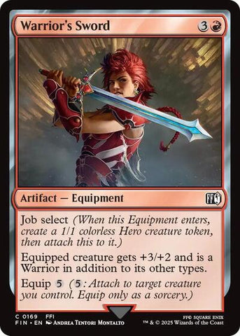 Warrior's Sword (Universes Beyond: FINAL FANTASY) Near Mint Foil