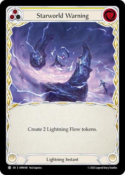 Starworld Warning (Yellow) (Omens of the Third Age) Near Mint Foil