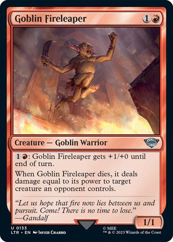 Goblin Fireleaper (Universes Beyond: The Lord of the Rings: Tales of Middle-earth) Near Mint Foil