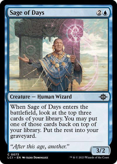 Sage of Days (The Lost Caverns of Ixalan) Near Mint Foil