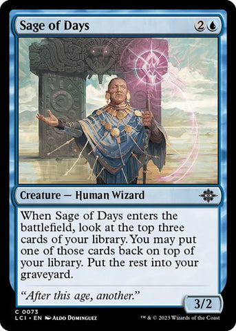 Sage of Days (The Lost Caverns of Ixalan) Near Mint Foil