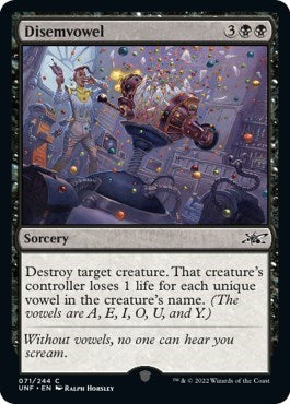 Disemvowel (Unfinity) Near Mint
