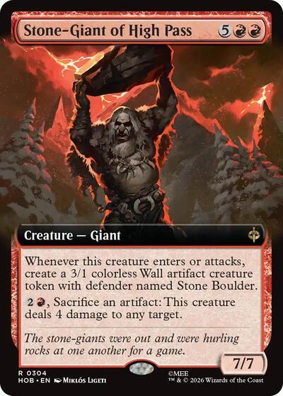 Stone-Giant of High Pass (Extended Art) (The Hobbit) Near Mint Foil
