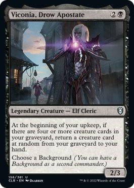 Viconia, Drow Apostate (Commander Legends: Battle for Baldur's Gate) Near Mint Foil