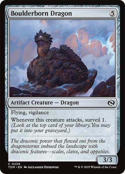Boulderborn Dragon (Tarkir: Dragonstorm) Near Mint