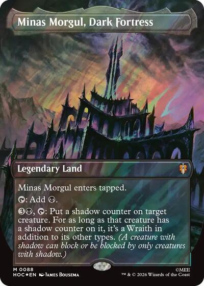 Minas Morgul, Dark Fortress (Borderless) (Surge Foil) (The Hobbit: Eternal-Legal) Near Mint Foil