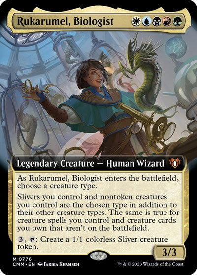 Rukarumel, Biologist (Extended Art) (Commander Masters) Near Mint