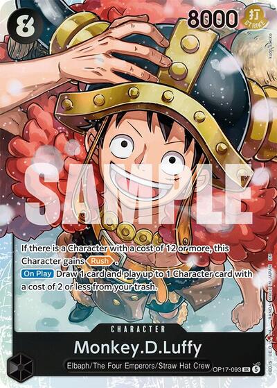 Monkey.D.Luffy (093) (The World's Strongest Warriors) Near Mint Foil