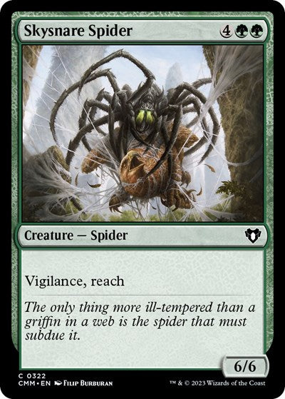 Skysnare Spider (Commander Masters) Light Play Foil