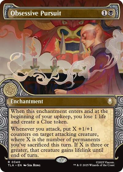 Obsessive Pursuit (Showcase) (Avatar: The Last Airbender) Near Mint Foil