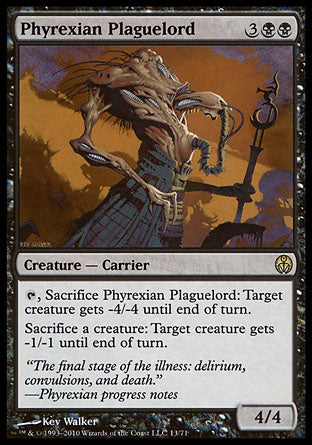 Phyrexian Plaguelord (Duel Decks: Phyrexia vs The Coalition) Medium Play