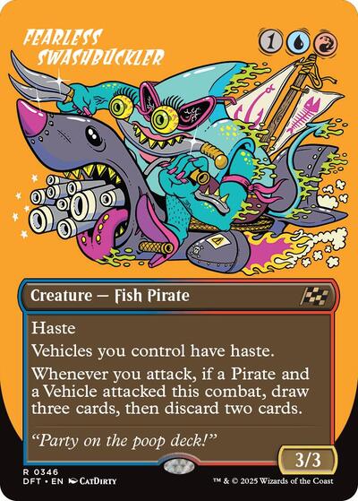 Fearless Swashbuckler (borderless) (Aetherdrift) Near Mint