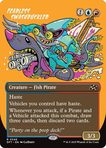 Fearless Swashbuckler (borderless) (Aetherdrift) Near Mint