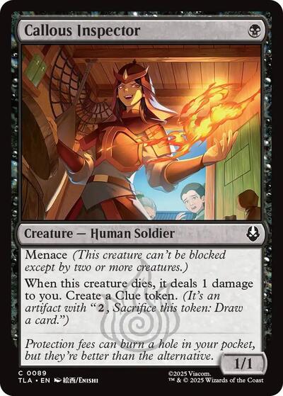 Callous Inspector (Avatar: The Last Airbender) Near Mint Foil