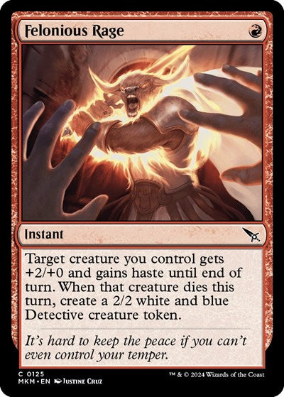 Felonious Rage (Murders at Karlov Manor) Near Mint Foil