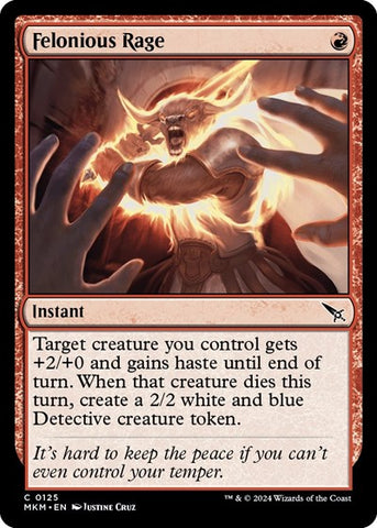 Felonious Rage (Murders at Karlov Manor) Near Mint Foil