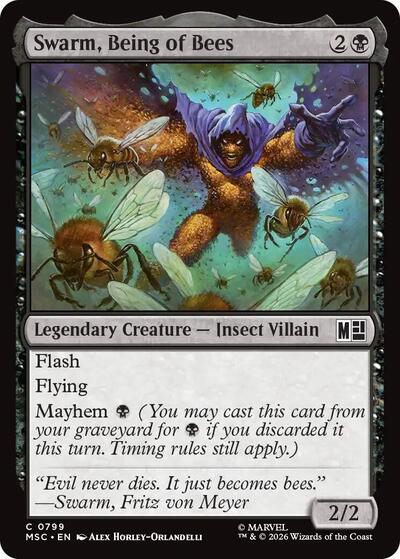 Swarm, Being of Bees (Commander: Marvel Super Heroes) Near Mint Foil