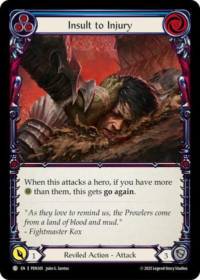 Insult To Injury (Blue) (Compendium of Rathe) Near Mint