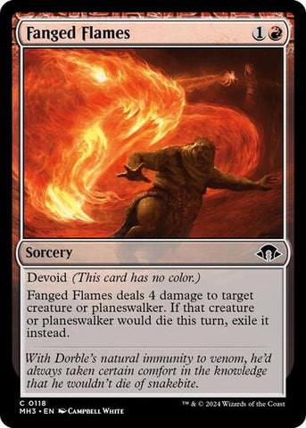 Fanged Flames (Modern Horizons 3) Near Mint Foil