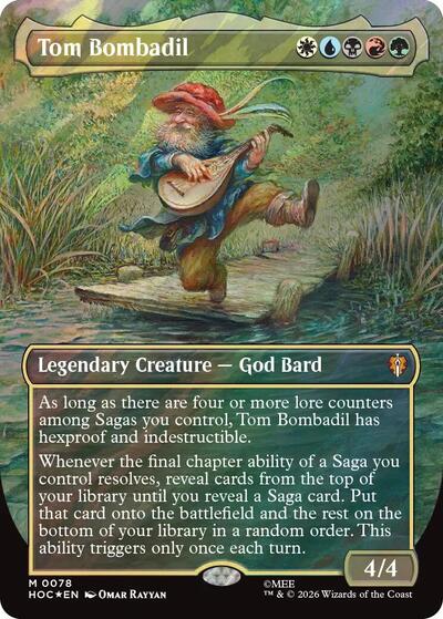 Tom Bombadil (Borderless) (Surge Foil) (The Hobbit: Eternal-Legal) Near Mint Foil
