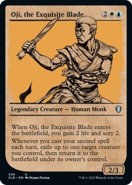Oji, the Exquisite Blade (Showcase) (Commander Legends: Battle for Baldur's Gate) Near Mint Foil