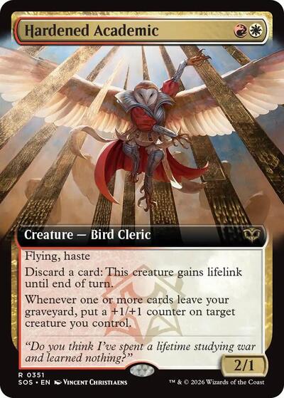 Hardened Academic (Extended Art) (Secrets of Strixhaven) Near Mint