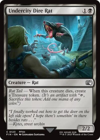 Undercity Dire Rat (Universes Beyond: FINAL FANTASY) Near Mint Foil