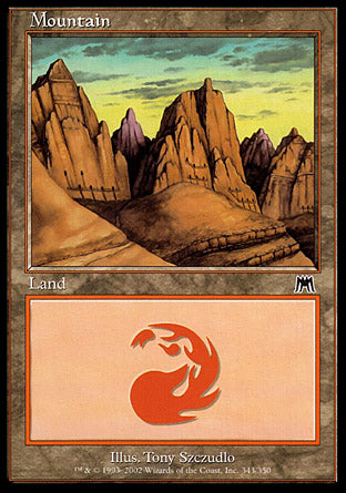 Mountain (343) (Onslaught) Near Mint