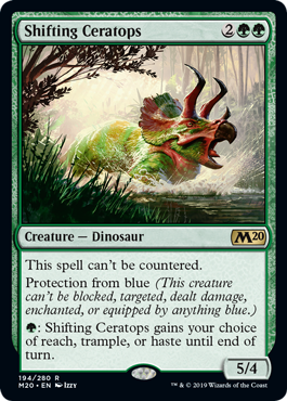 Shifting Ceratops (Magic 2020 Core Set) Near Mint