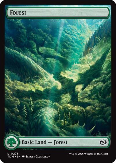 Forest (0276) (Tarkir: Dragonstorm) Near Mint Foil