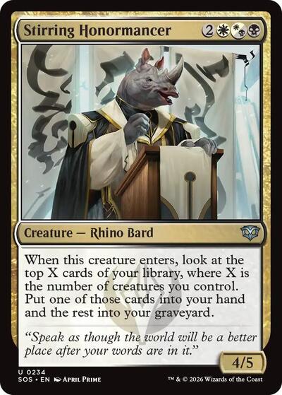 Stirring Honormancer (Secrets of Strixhaven) Near Mint Foil