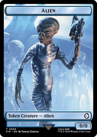 Alien / Clue Double-Sided Token (Universes Beyond: Fallout) Near Mint