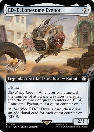 ED-E, Lonesome Eyebot (Extended Art) (Universes Beyond: Fallout) Near Mint