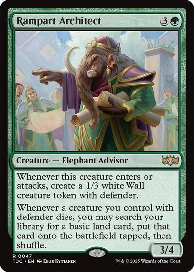 Rampart Architect (Commander: Tarkir: Dragonstorm) Near Mint