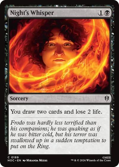 Night's Whisper (The Hobbit: Eternal-Legal) Near Mint