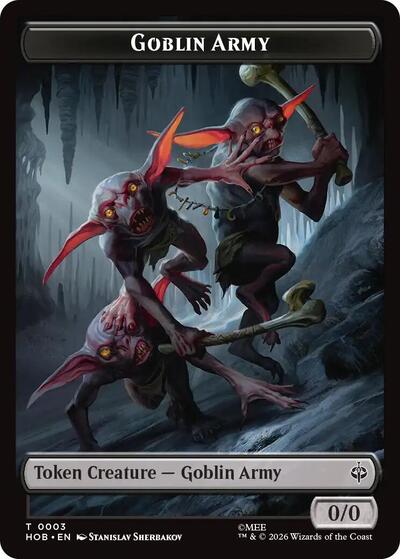 Goblin Army (0003) / Wolf Double-Sided Token (The Hobbit) Near Mint Foil