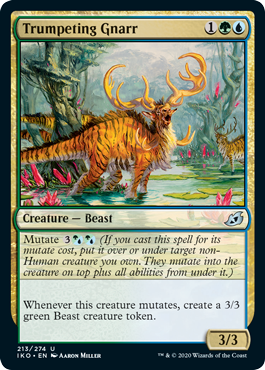 Trumpeting Gnarr (Ikoria: Lair of Behemoths) Near Mint Foil