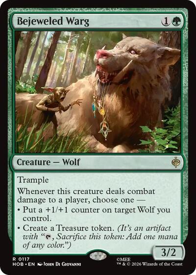 Bejeweled Warg (The Hobbit) Near Mint Foil