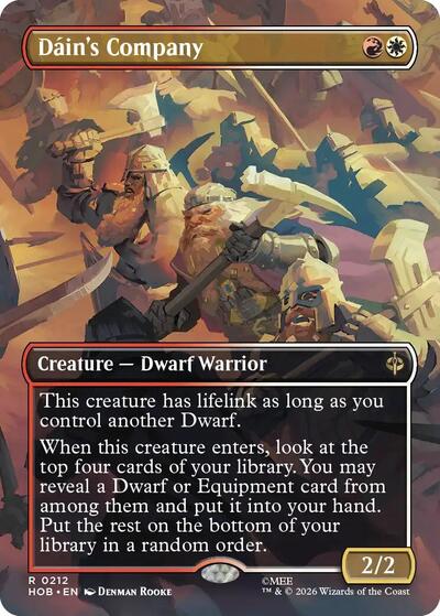 Dain's Company (Borderless) (The Hobbit) Near Mint Foil