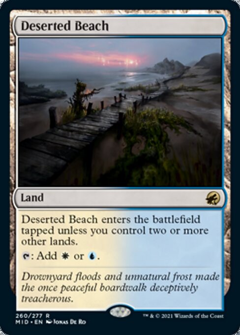 Deserted Beach (Innistrad: Midnight Hunt) Near Mint