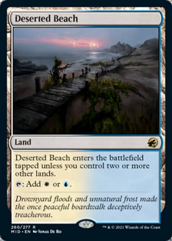Deserted Beach (Innistrad: Midnight Hunt) Near Mint