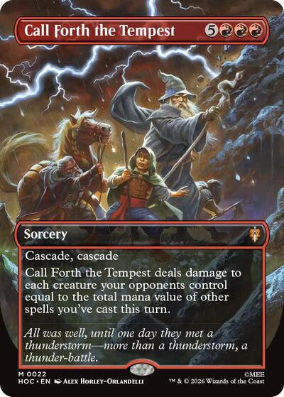Call Forth the Tempest (Borderless) (The Hobbit: Eternal-Legal) Near Mint