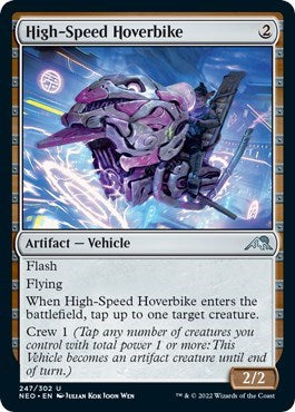 High-Speed Hoverbike (Kamigawa: Neon Dynasty) Near Mint Foil