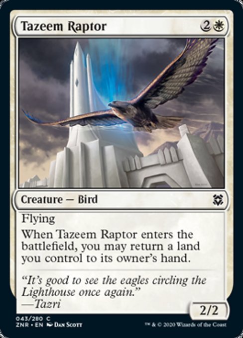 Tazeem Raptor (Zendikar Rising) Near Mint Foil