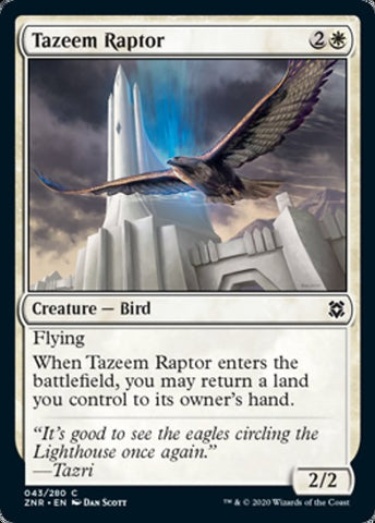 Tazeem Raptor (Zendikar Rising) Near Mint Foil